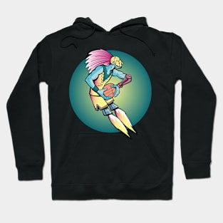 Aztec warrior rocket basketball player Hoodie